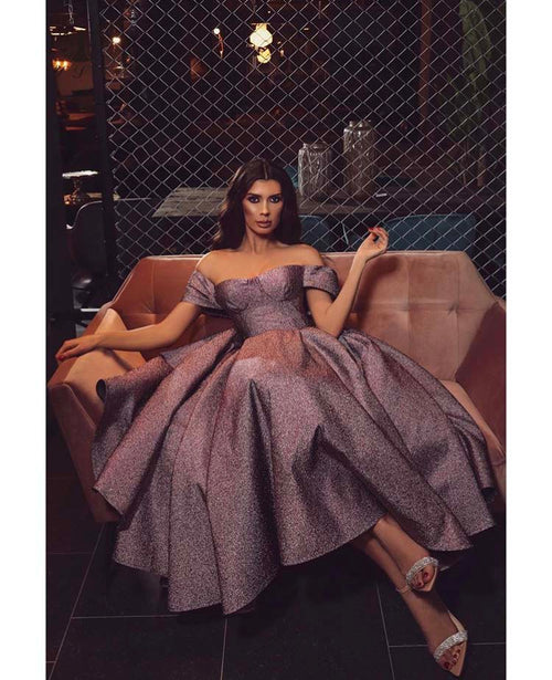 Off the Shoulder Short Sleeve Dresses