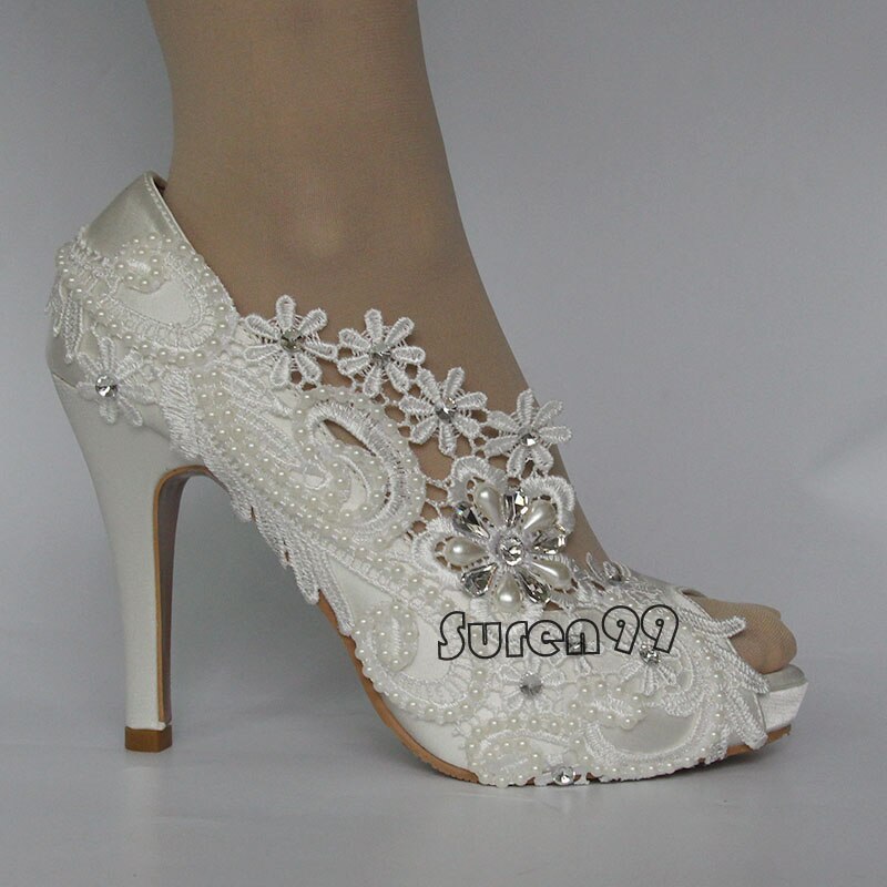 Women's crystal wedding evenning shoes