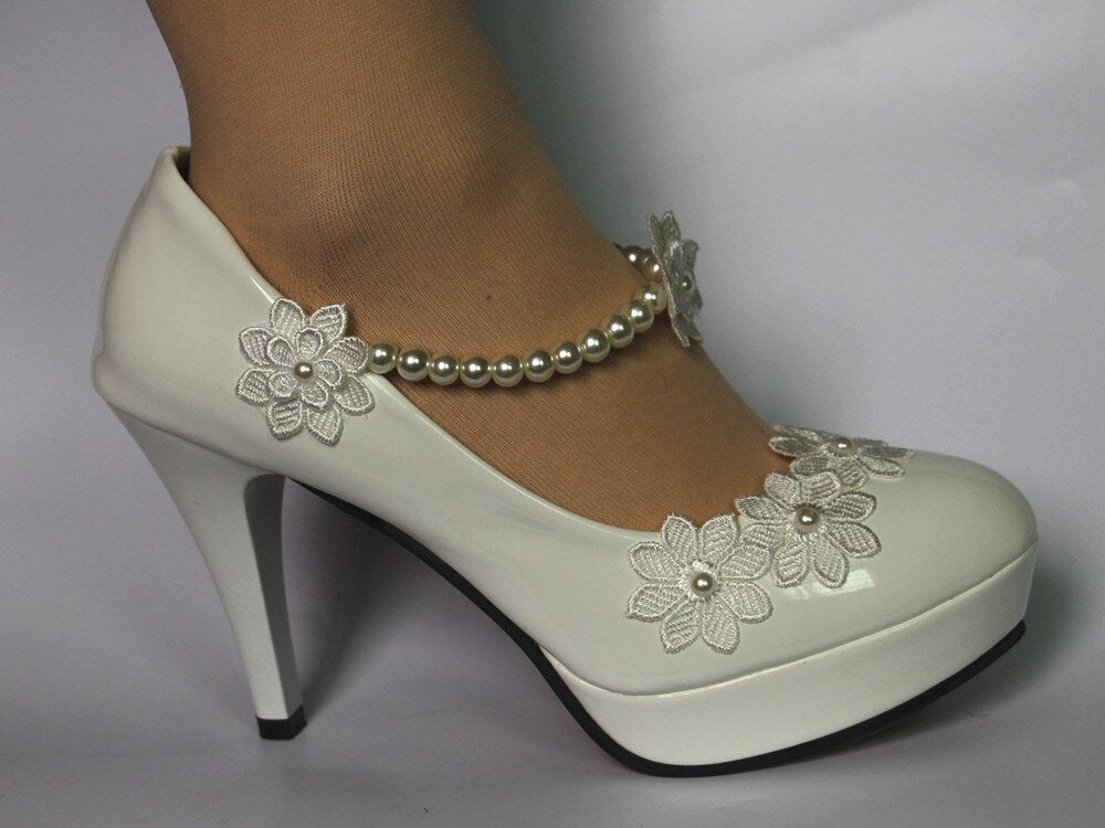 Women White Wedding Shoes