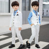 White Boy Suit 3 Pieces Set Slim Fit Children Prom Wedding