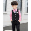 White Boy Suit 3 Pieces Set Slim Fit Children Prom Wedding