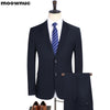 Men's suits Business casual suit Fashion cultivate one's morality two-piece Single-breasted suit size S-4XL