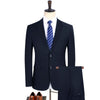 Men's suits Business casual suit Fashion cultivate one's morality two-piece Single-breasted suit size S-4XL