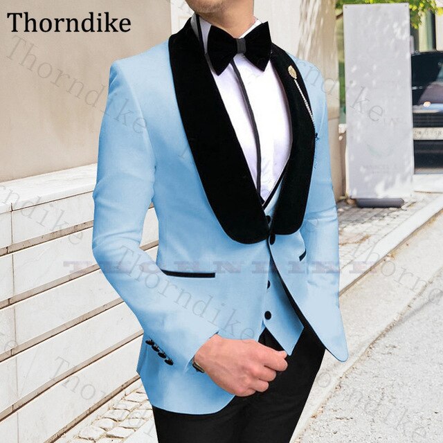 Three Pieces Wedding Suit For Men Elegant Party Suit