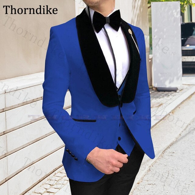 Three Pieces Wedding Suit For Men Elegant Party Suit