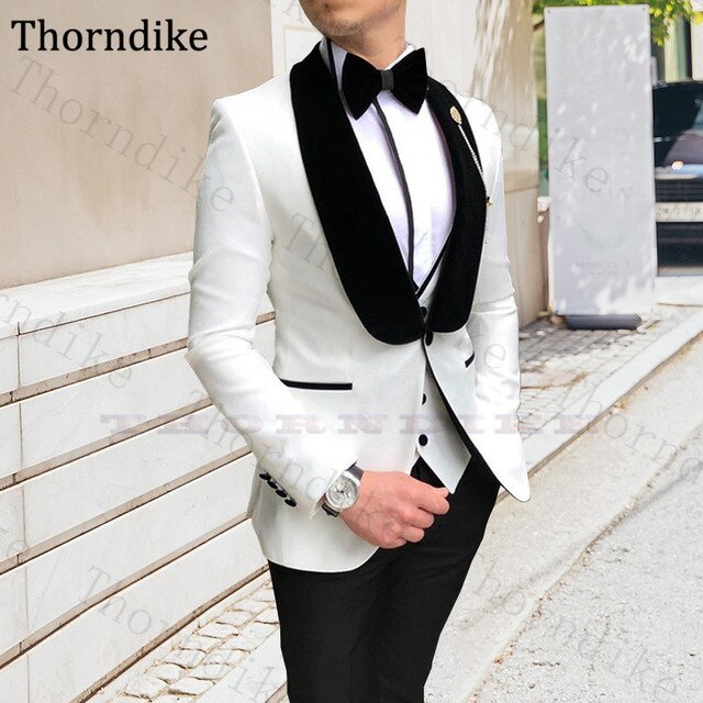 Three Pieces Wedding Suit For Men Elegant Party Suit