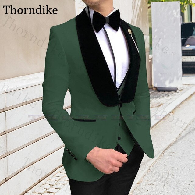 Three Pieces Wedding Suit For Men Elegant Party Suit