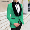 Three Pieces Wedding Suit For Men Elegant Party Suit