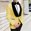 Three Pieces Wedding Suit For Men Elegant Party Suit