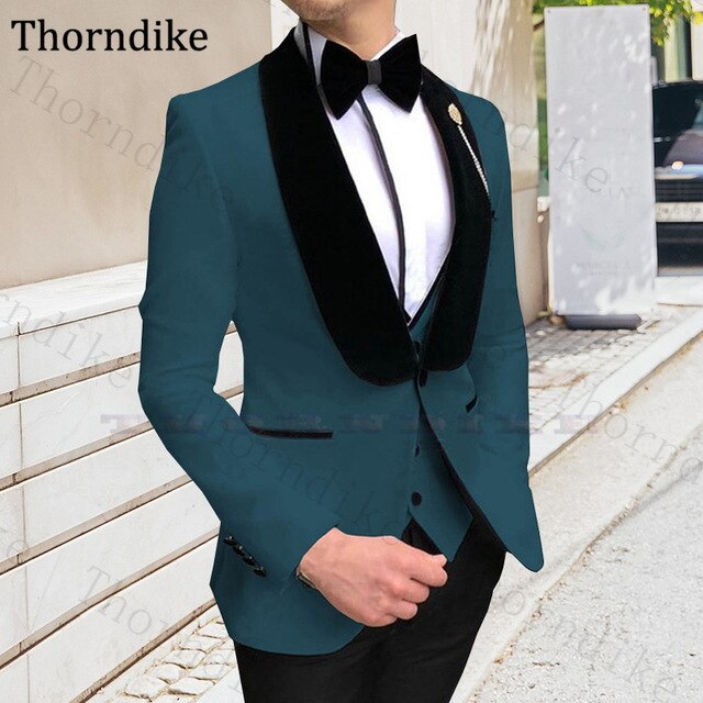 Three Pieces Wedding Suit For Men Elegant Party Suit