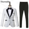 Tuxedos Men Wedding Floral Print Slim