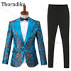 Wedding Suit Men Elegant Slim Fit Suits