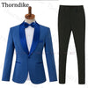 Wedding Suit Men Elegant Slim Fit Suits