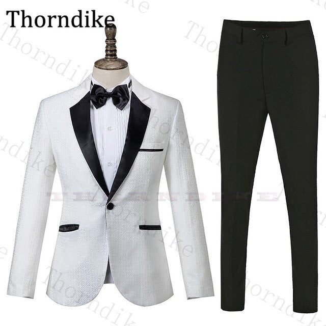 Wedding Suit Men Elegant Slim Fit Suits