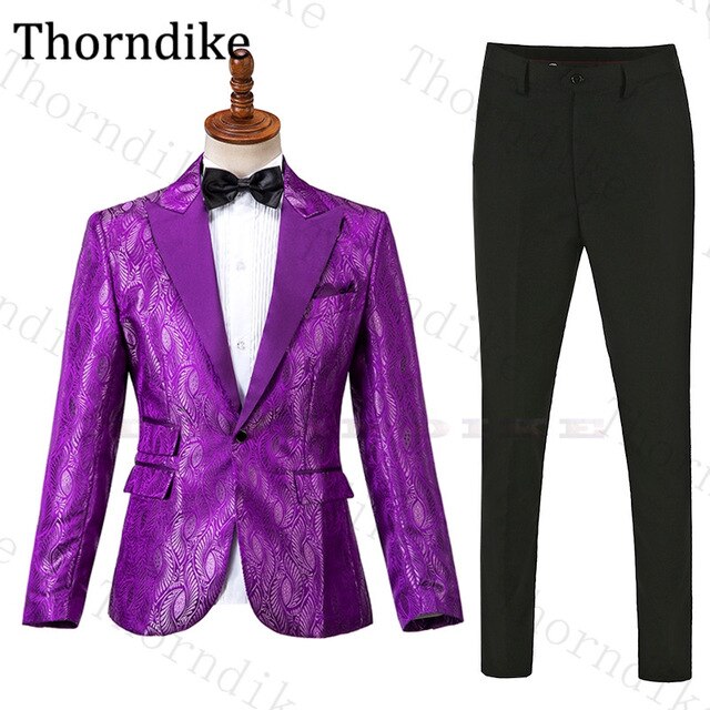 Wedding Suit Men Elegant Slim Fit Suits