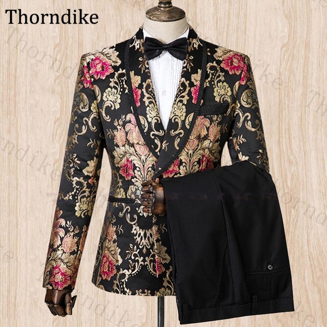 Men Suit For Wedding Floral