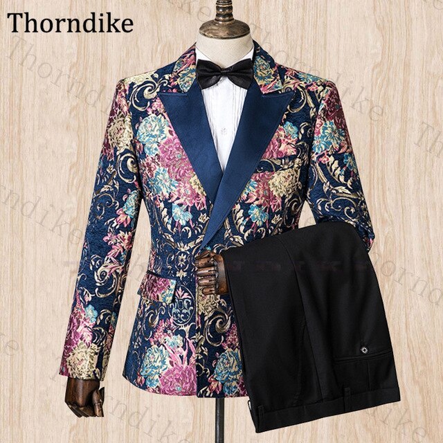 Men Suit For Wedding Floral