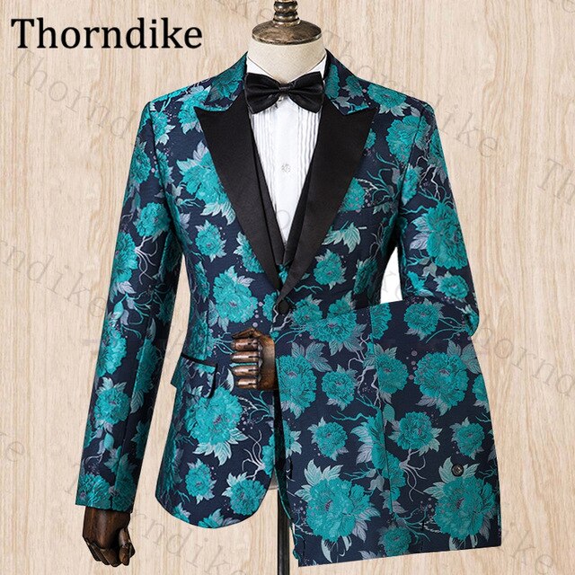 Men Suit For Wedding Floral