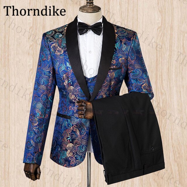 Men Suit For Wedding Floral