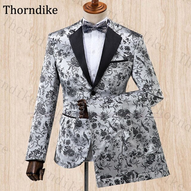 Men Suit For Wedding Floral