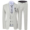 Beige Men's Wedding Suit Three Pieces Dots