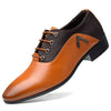 Elegant Men Classic Leather Shoes Luxury Man Business Wedding Office Dress