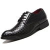 Newest Luxury Men Formal Leather Shoes Men's Fashion Plaid Oxfords Business Wedding