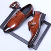 New Business Men Oxfords Shoes Male Office Wedding Pointed Men's Leather Shoes