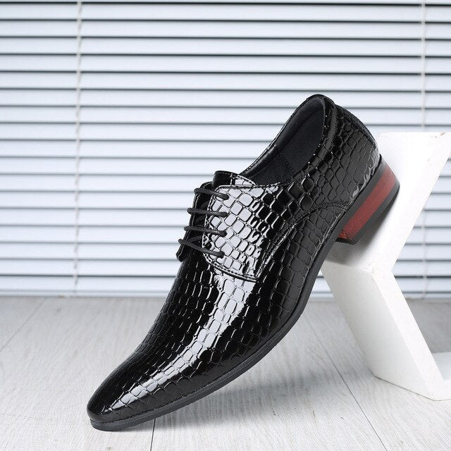 Men's Dress Shoes Men Patent Leather Shoes Men Pointed Toe Formal Shoes Men Business Wedding