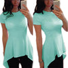 Women Casual Top Irregular Hem