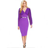 V-Neck Fashion Celebrity Pencil Dress,Women Wear To Work