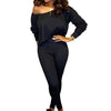 Women Sets 2 Pcs Sweatsuit Pullover Crop Top Seamless Leggings