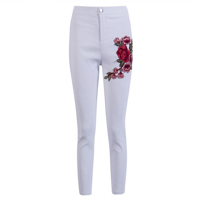 Fashion Women High Waist Casual Jeans Women Comfort Pencil Long Trousers Capris