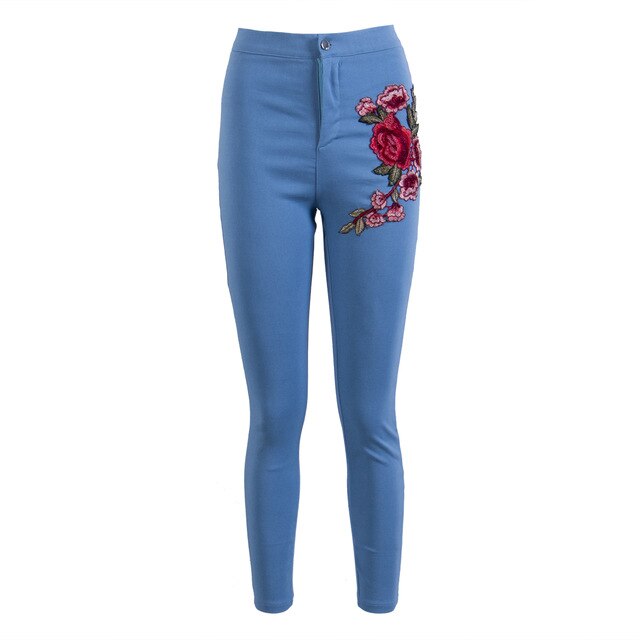 Fashion Women High Waist Casual Jeans Women Comfort Pencil Long Trousers Capris