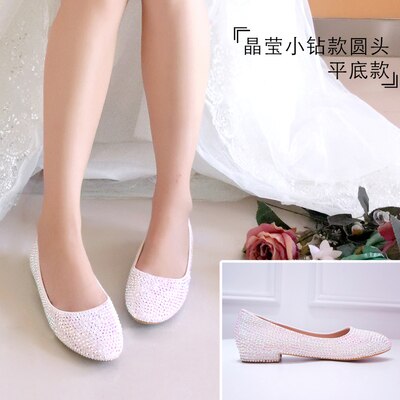 Womens wedding shoes woman High heels Pumps Bling Shining