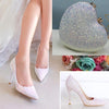 Womens wedding shoes woman High heels Pumps Bling Shining