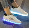 Ghost Step Shoes Men and Women Students Shoes USB Charging Light Shoes Flash Waterproof