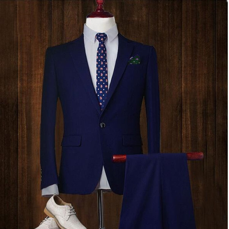 classic men's wedding dress and business office suite (jacket + pants)