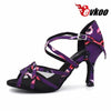 Heel Women Professional Latin Salsa Shoes for girls Evkoo-455