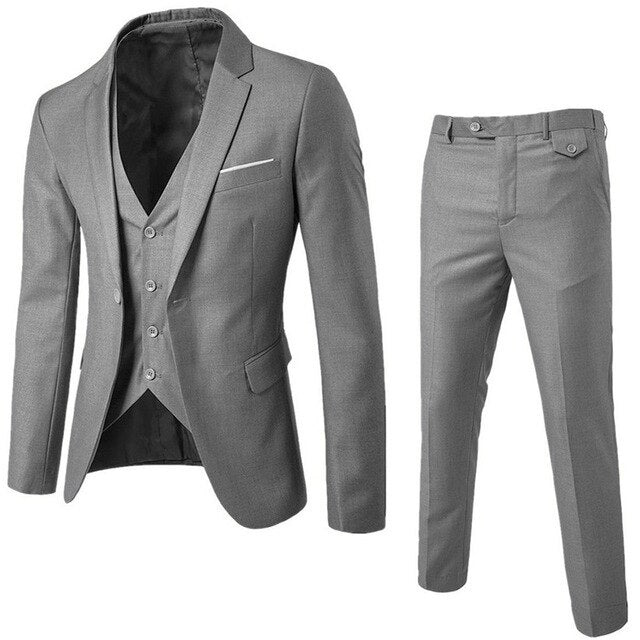 Newly Design 3-Pieces Men Blazer Suit Set Man Male Tuxedo