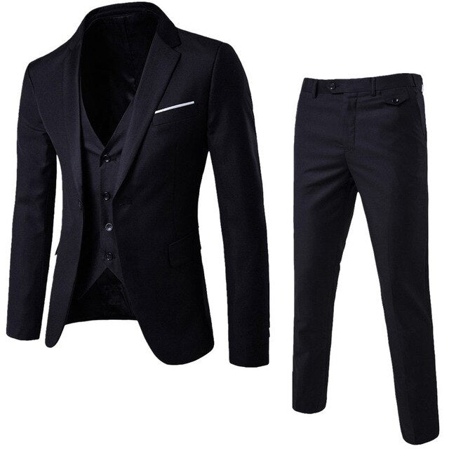 Newly Design 3-Pieces Men Blazer Suit Set Man Male Tuxedo