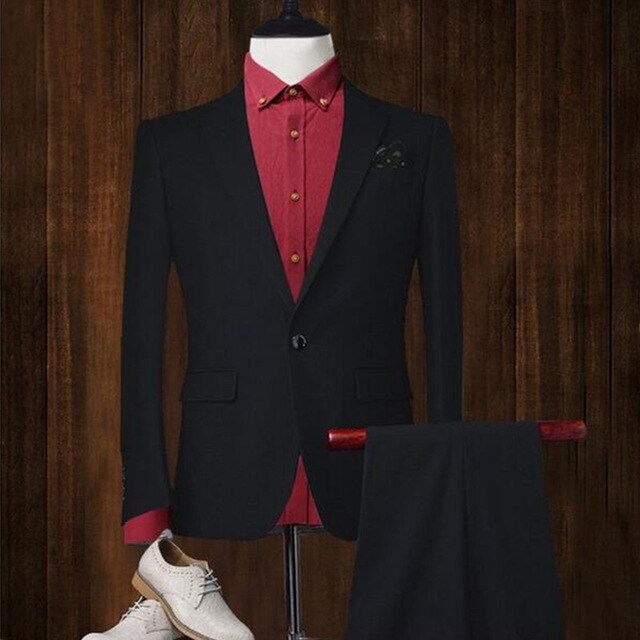 classic men's wedding dress and business office suite (jacket + pants)