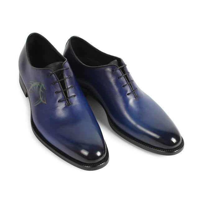 Shoes Party Wedding Male Dress Shoe Genuine Leather Mens Oxford